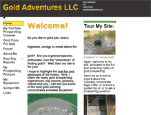 Tablet Screenshot of goldadventures.biz